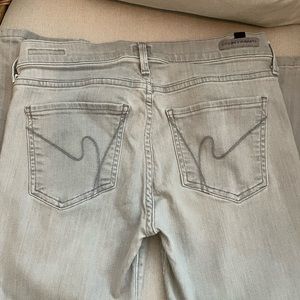 Citizens of Humanity grey low rise ultra skinny grey jeans size 28